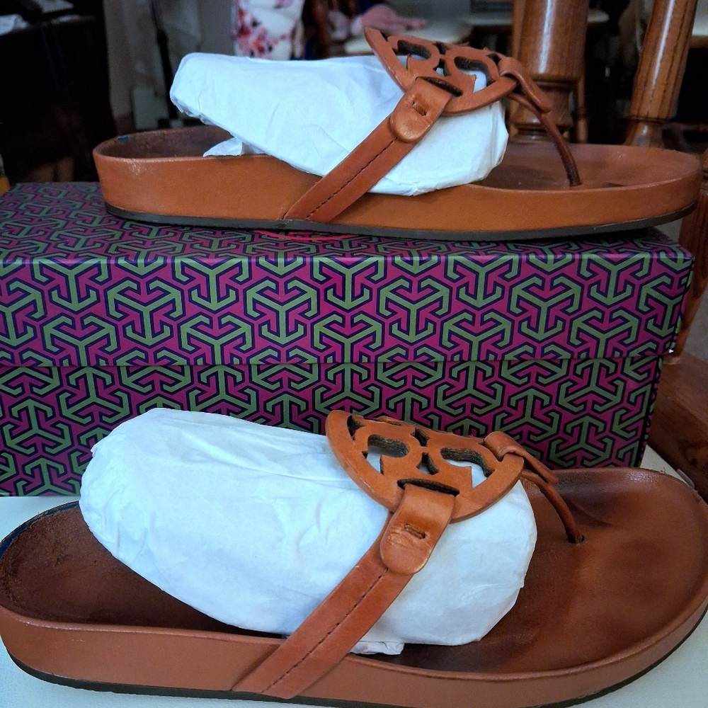 Tory Burch Miller Cloud Thong Sandals Size 8.5 - Picture 9 of 13